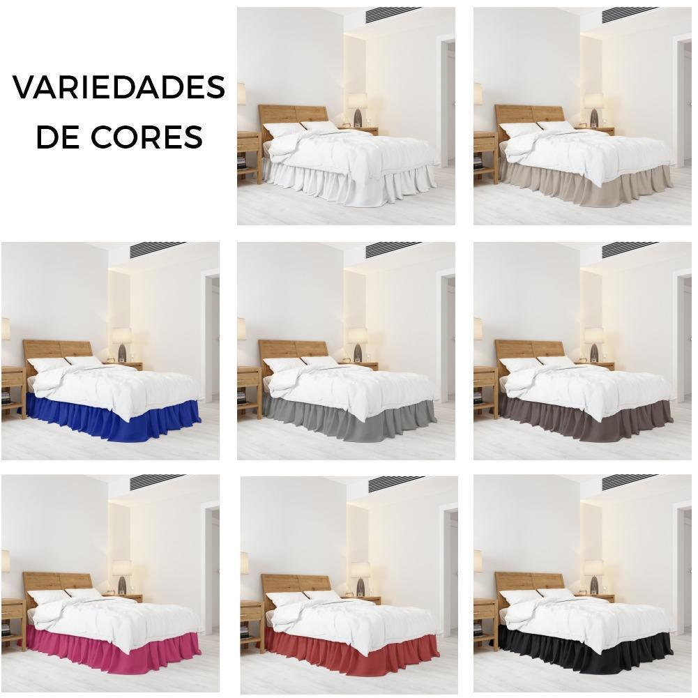 Saia Box Casal Queen King Cores Tamanho Universal - Envio Imediato