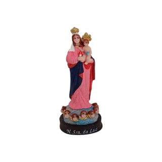 Imagem de Nossa Senhora da Luz 12cm Resina em Oferta na Shopee