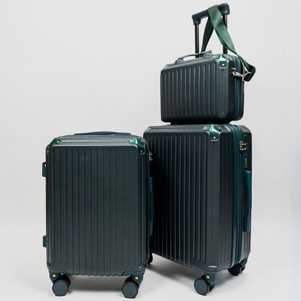 Kit de Viagem Imperial: 2 Malas Bordo + Frasqueira | Cadeado Numérico | Padrão ANAC | Rodi...