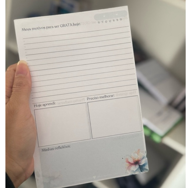 Imagem BLOCO DESTACÁVEL DIÁRIO DE GRATIDÃO A5