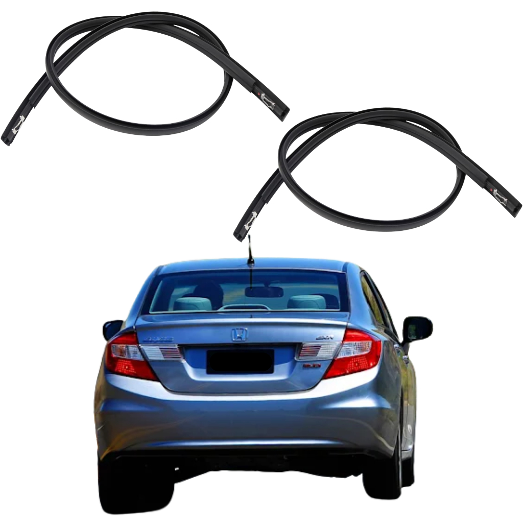 Par 2x Borracha Teto Honda Civic G9 2012 2013 2014 2015 e 2016 Friso Vedação Guarnição Proteção em Oferta na Shopee