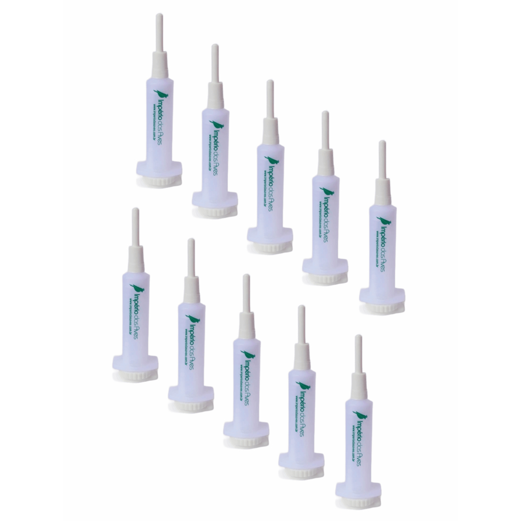 10un Seringa Para Alimentação de Pássaros 10ml Império das aves