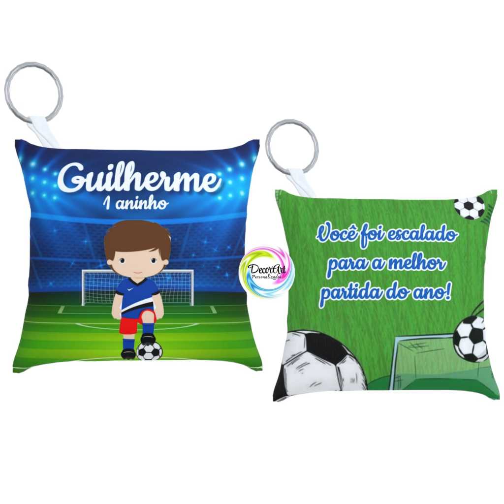 kit de 10 almochaveiros personalizados time jogador de futebol bola campo de futebol lembrancinhas bola jogadores