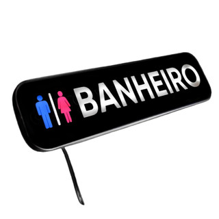 Letreiro Neon Led Banheiro Unissex Placa Wc Luminosa