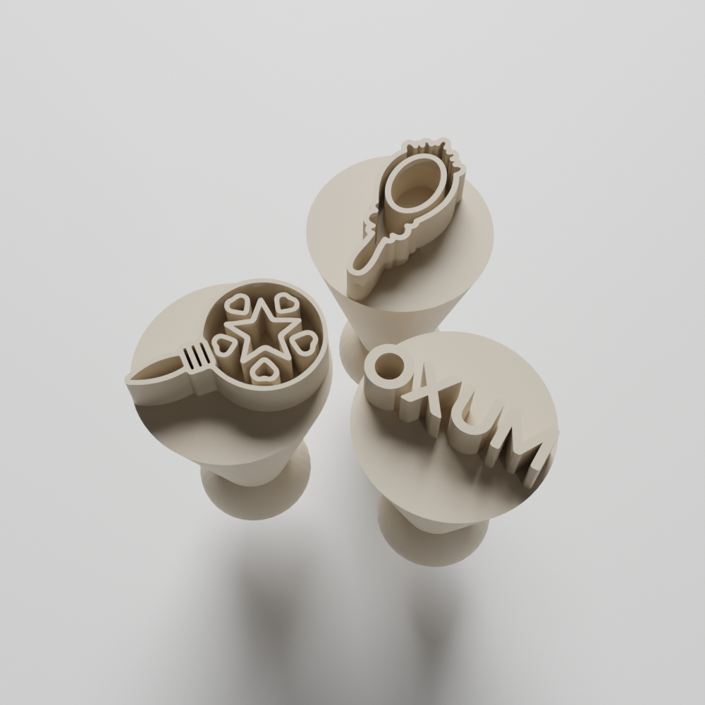 Kit com 03 Carimbos para docinhos/brigadeiro - Oxum em Oferta na Shopee