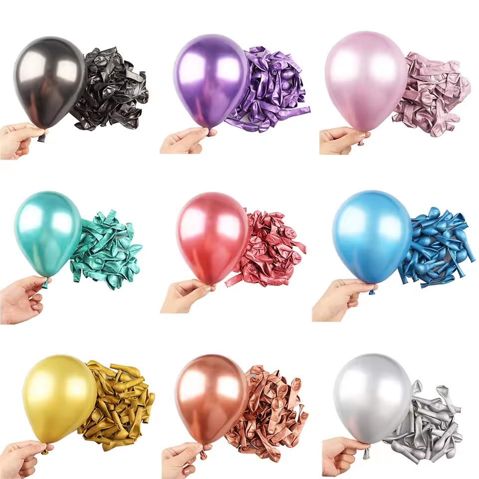 Balão Metalizado Cromado 5" (12,7 cm) – Qualidade Premium - 25 ou 50 unidades em Oferta na Shopee