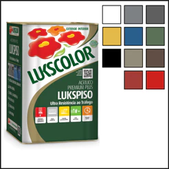 Tinta Piso Fosco Lavavel Lukscolor 18L Cores