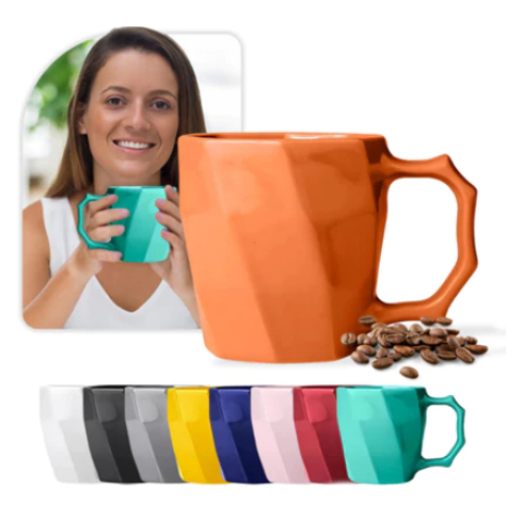 Jogo de Canecas Cerâmicas Kit 6 peças Louça Café da Manha Conjunto Cores Variadas em Oferta na Shopee