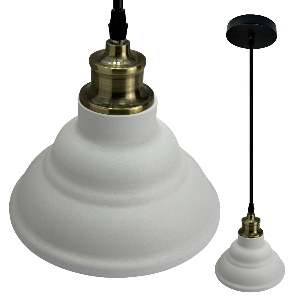 Luminária Pendente Capri White Inowar Tamanho de 1,50cm Sala de Jantar Lampada 40w