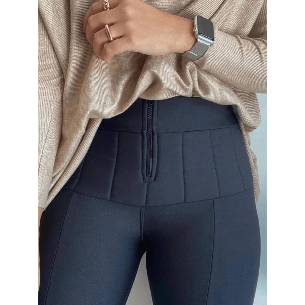 Calça Lipo Tecido Suplex Power Modeladora Feminina Legging