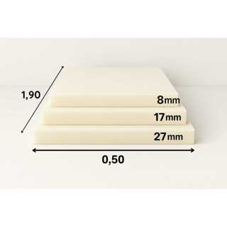 Espuma para sofa/estofados densidade 23 selada continua 0,50x1,90 em Oferta na Shopee