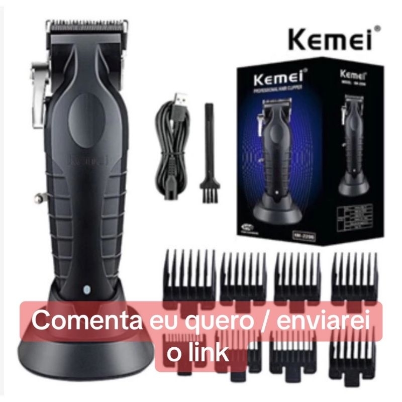 Máquina de cortar cabelo Kemei Máquina de acabamento Kemei Máquina de barbear Kemei Máquina de cortar pelos Kemei