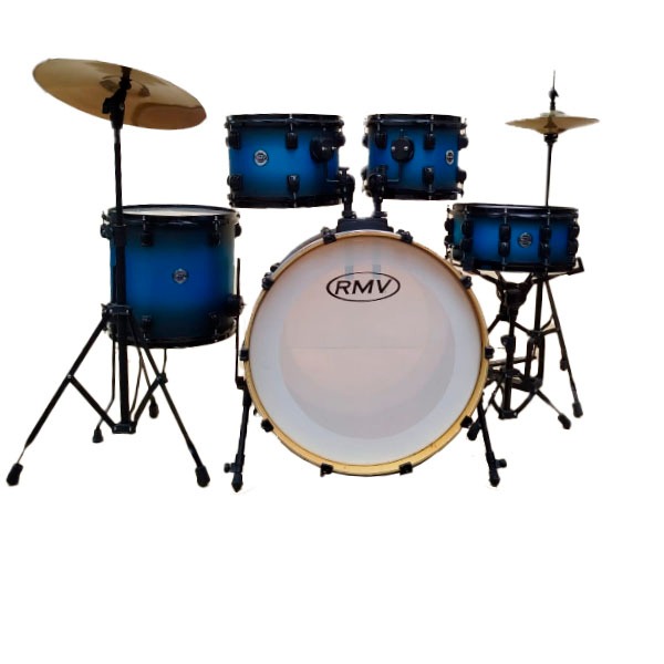 Bateria Rmv Infinity 20  Adulto com Prato e Banco cor Azul