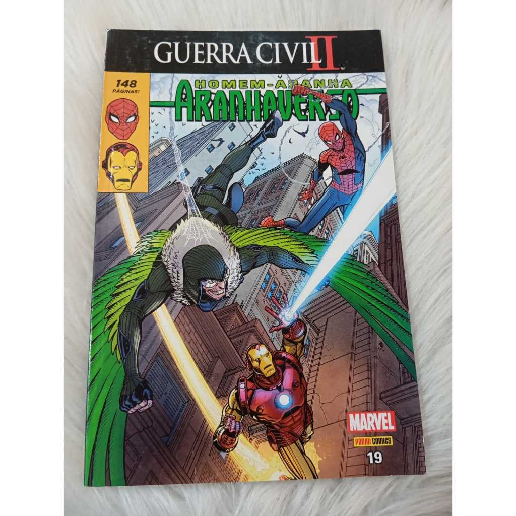 Gibi Guerra Civil II Homem-Aranha Aranhaverso Vol 19 Marvel Panini Comics