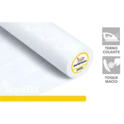 5 Metros Entretela Colante Papel Não Tecida para Punho/Gola/Cós em Oferta na Shopee