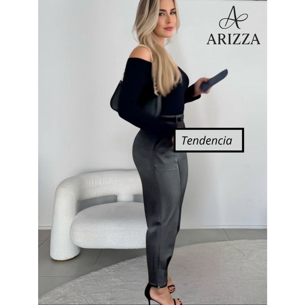 Calça Alfaiataria Feminina Cenoura | Social, Cintura Alta, Confortável P ao G1