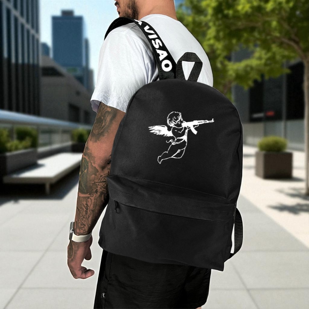 MOCHILA BOLSA MASCULINA AVULSA ESCOLAR PRETA LANÇAMENTO em Oferta na Shopee