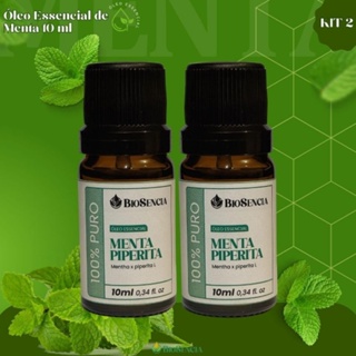 2/ unidades de ÓLEO ESSENCIAL DE MENTA PIPERITA PARA DIFUSOR 10ML 100% D////. em Oferta na Shopee