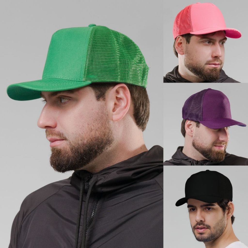 Boné Aba Curva Liso Redinha em Oferta na Shopee