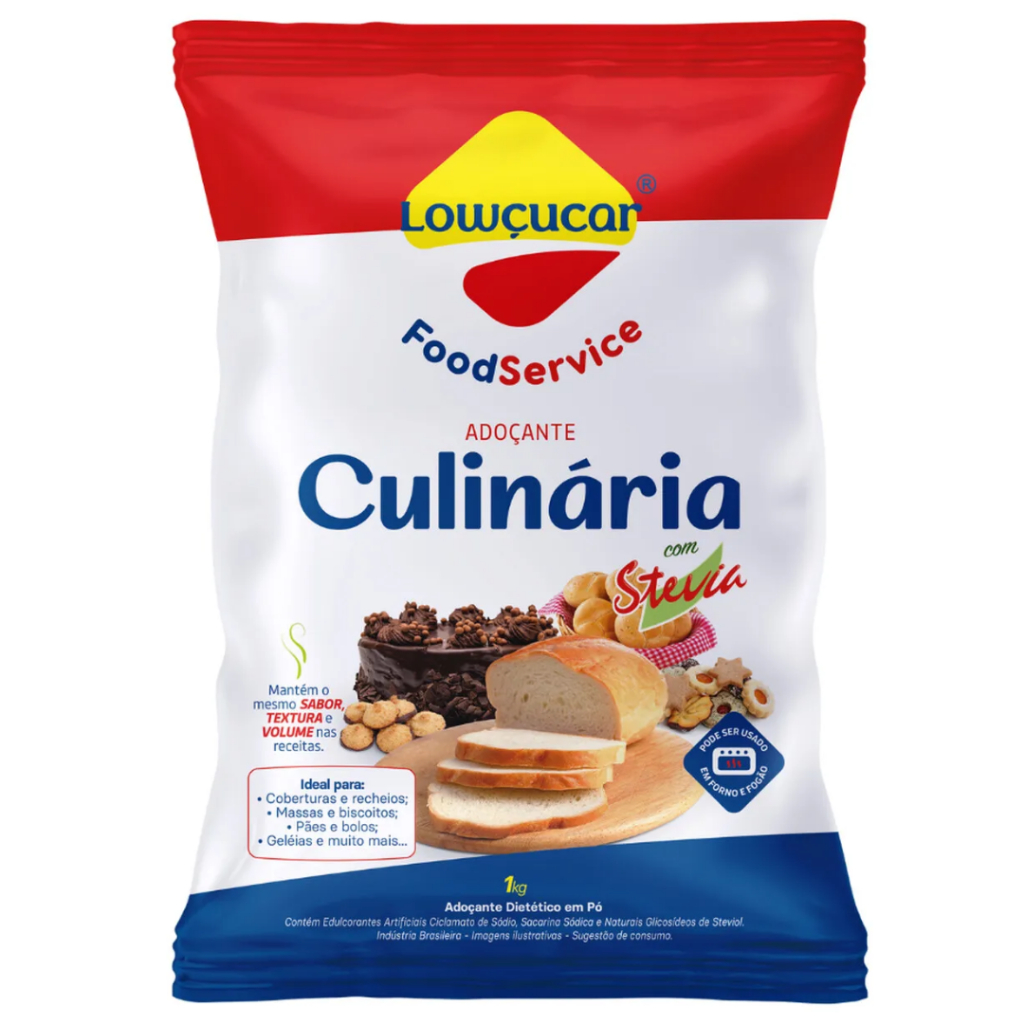 Adoçante Lowçucar Culinária com Stevia 1kg - Lightsweet em Oferta na Shopee