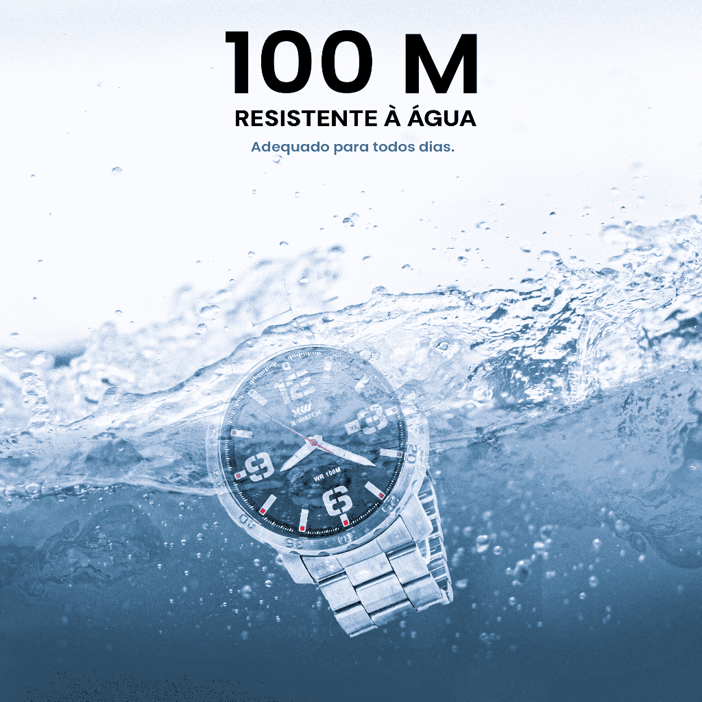 Detalhes do Relógio X-Watch Original Masculino Aço Inoxidavel Prata Resistente a Agua 1 ano de Garantia