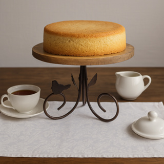 Suporte Boleira Decorativa Ferro com Madeira Pinus Rústica Grande para Mesa Bolo Doces em Oferta na Shopee