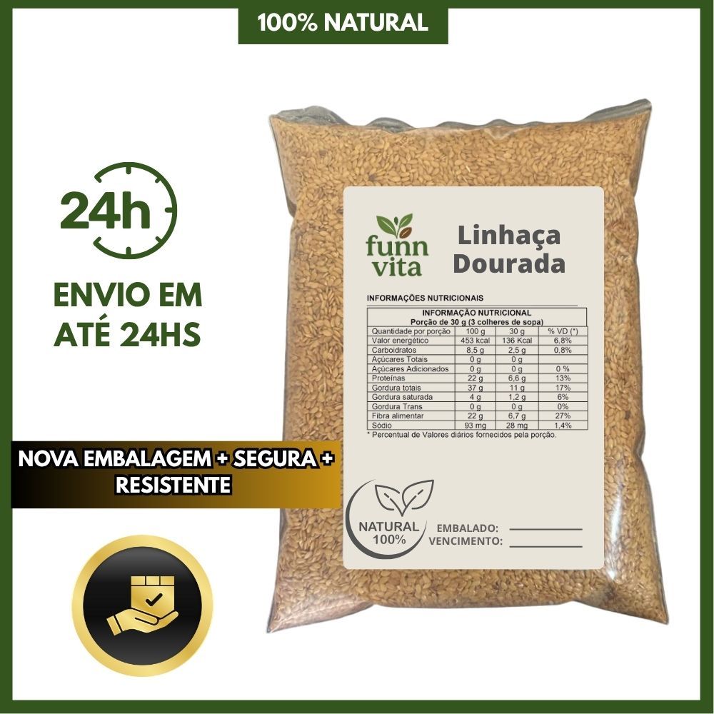 LINHAÇA DOURADA NACIONAL SEMENTE PURO NATURAL PREMIUM em Oferta na Shopee