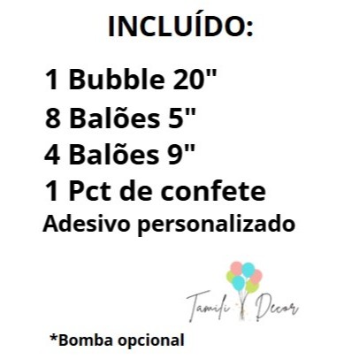 Detalhes do KIT para montagem de Arranjo de Balão Personalizado COMPLETO  - A frase que preferir