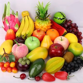 12 pcs Frutas Realista Sortidas Artificiais Decorativas Ceia Natalina Faz de conta