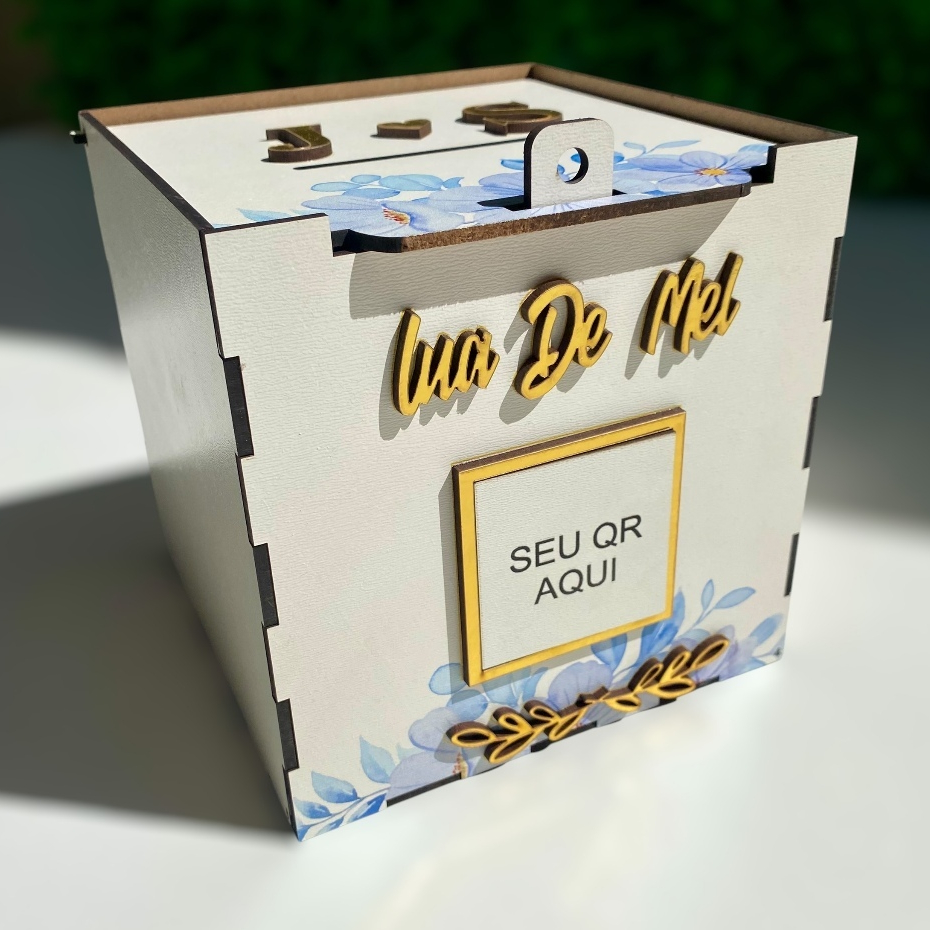Caixa Cofre PIX Corte da Gravata Operação Lua de Mel Personalizada