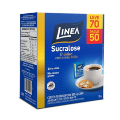Adoçante em pó Sucralose Linea 0,5G Promo Leve 70 Pague 50