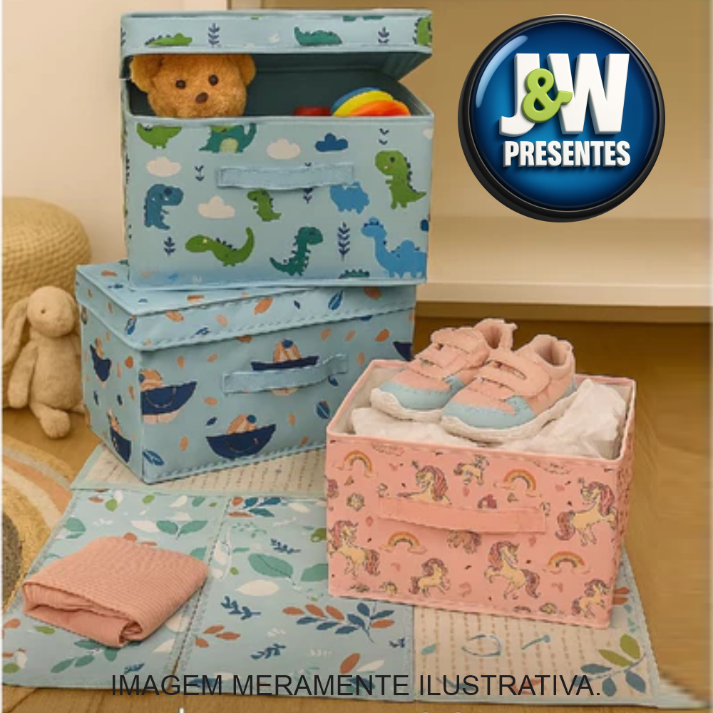 Caixa Organizadora Multiuso Resistente de Roupas, Sapatos e Brinquedos Infantil Quarto Banheiro em Oferta na Shopee