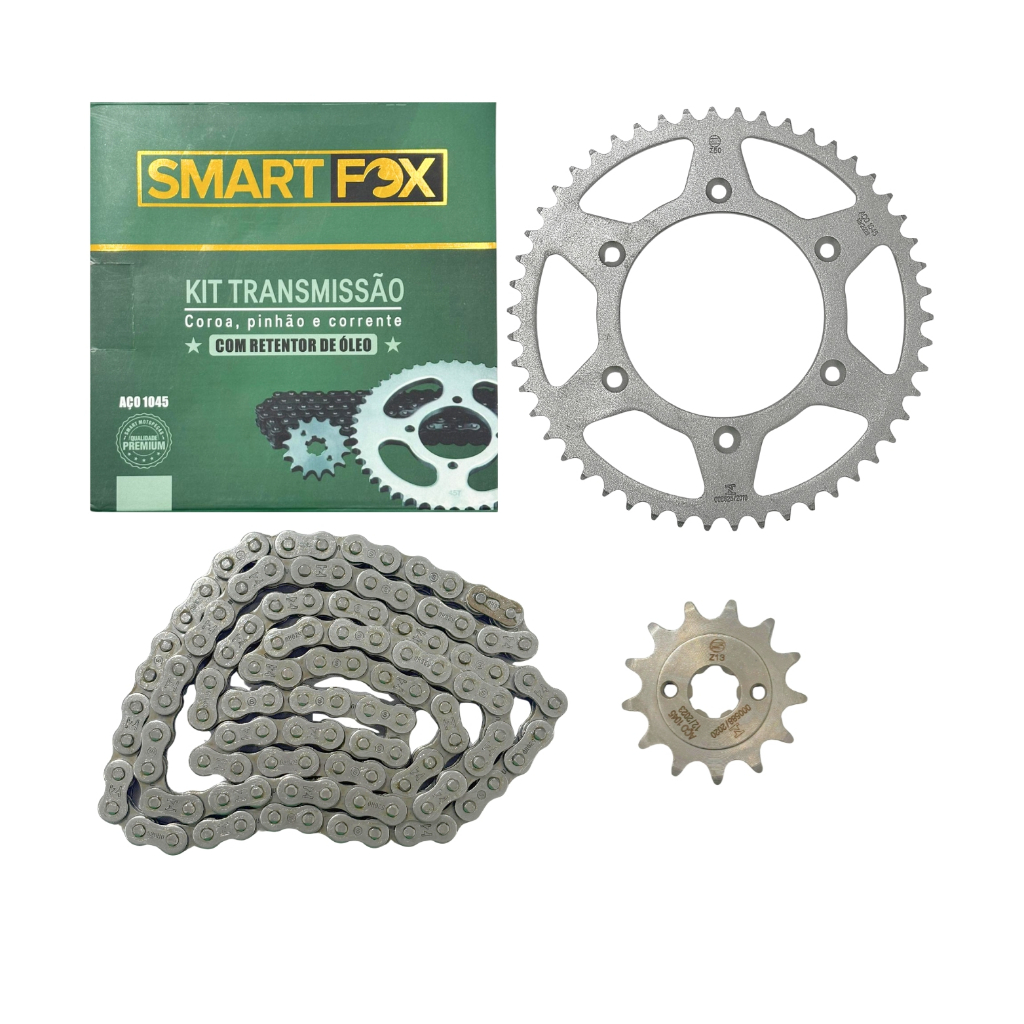 Kit Relação Transmissão C/ Retentor Honda CG Titan Fan Start 150 2004 até 2015 em Oferta na Shopee