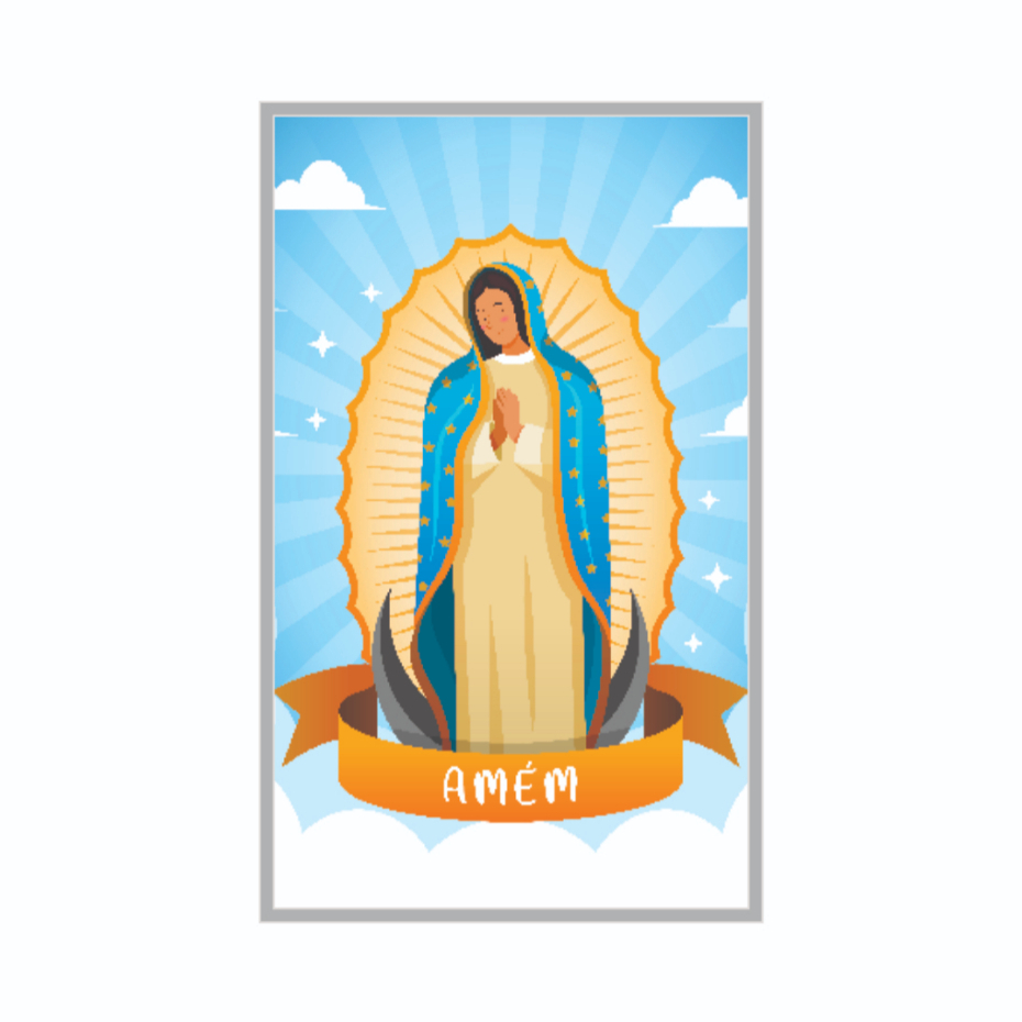 Placa Decorativa em MDF 3MM Religioso Nossa Senhora de Guadalupe Cristão Quadro Decorativo