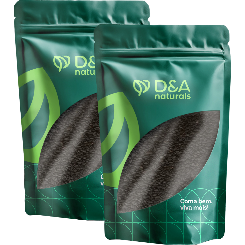 Gergelim Preto 2kg D&A Naturals ! em Oferta na Shopee