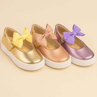 Sapatilha Infantil Menina Boneca Laço Brilho Batizado Casamento Daminha Confortável em Oferta na Shopee