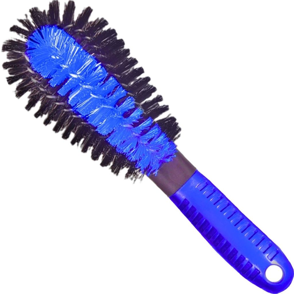 Escova Limpeza de Furo de Rodas Pepino Automotiva Resistente Limpeza Pesada Lava Jato Estética