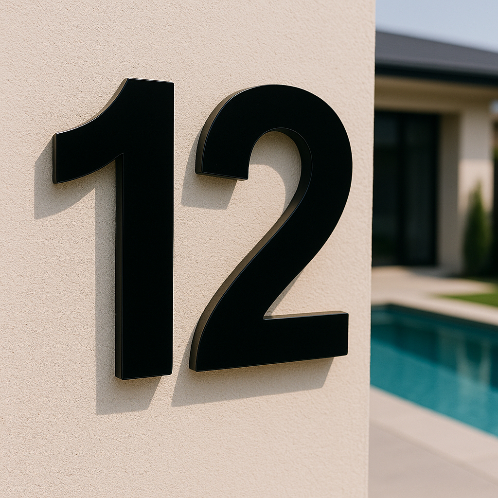 Placa Acrílico Números Residencial Empresa Galpão Casa Endereço