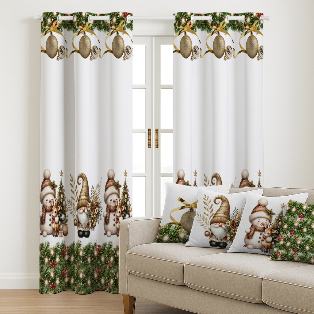 Cortina de Natal com Estampa: Onde Comprar | BuscaProdutos