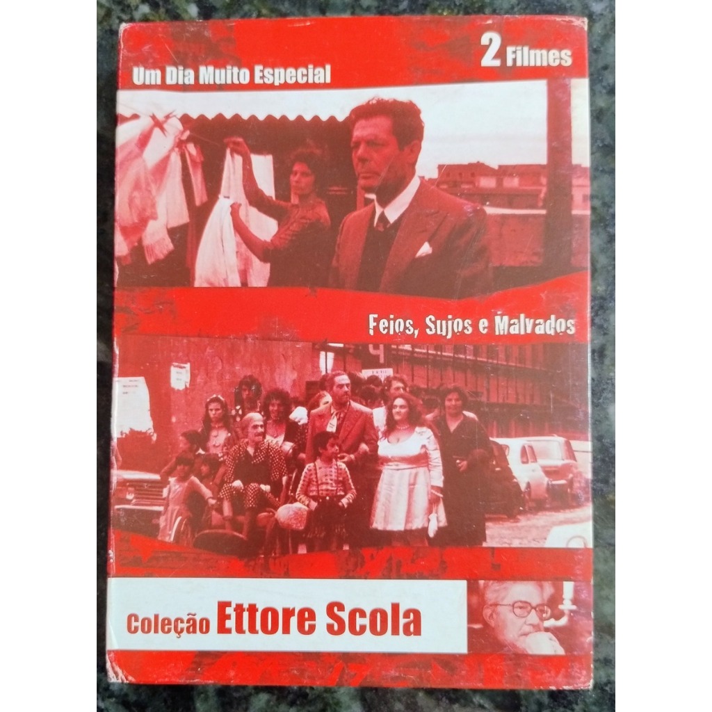 DVD Coleção Ettore Scola - Um Dia Muito Especial / Feios Sujos E Malvados