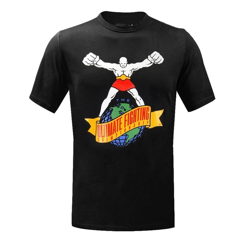 Camiseta UFC Venum By Ulti-Man MMA Raiz 100% Algodão Preto - Men Clothes