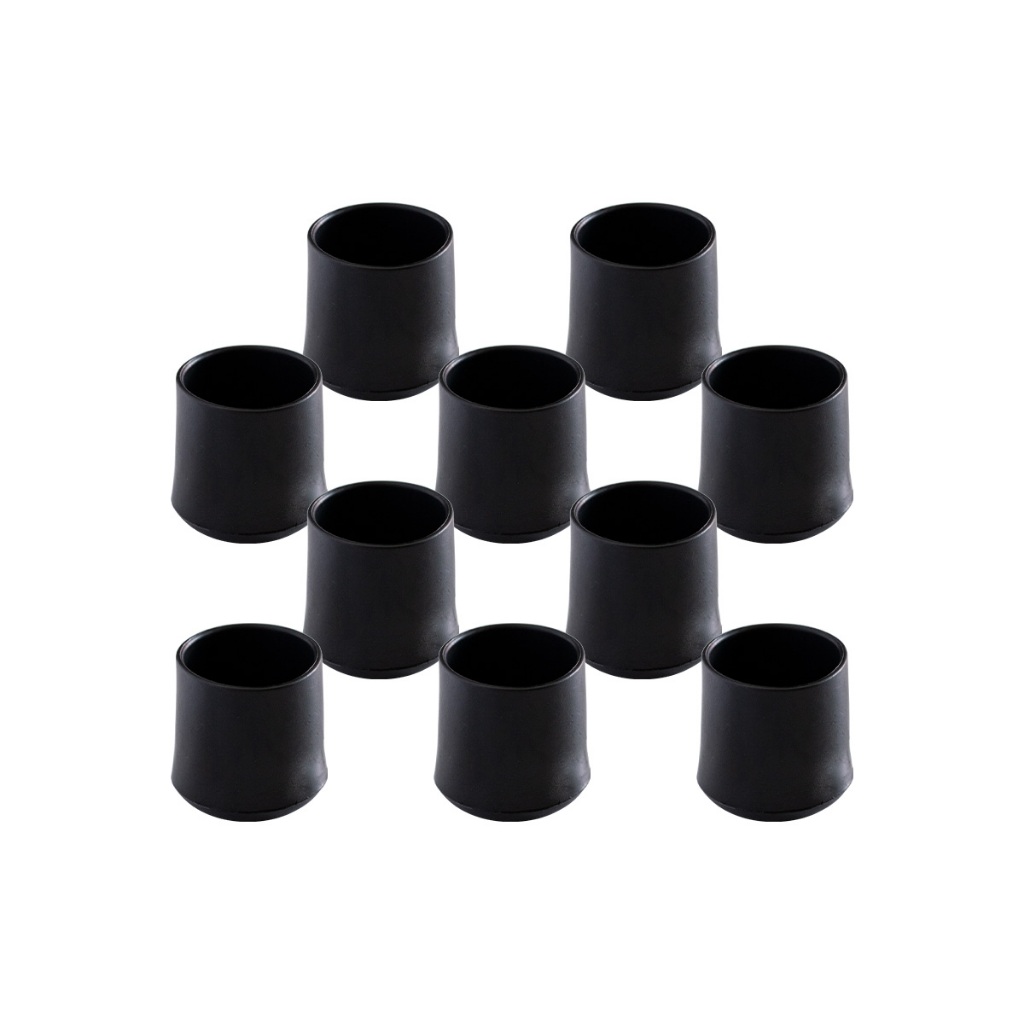 10 Ponteira Pezinho Externo Cadeira Banqueta Redondo 2,2cm
