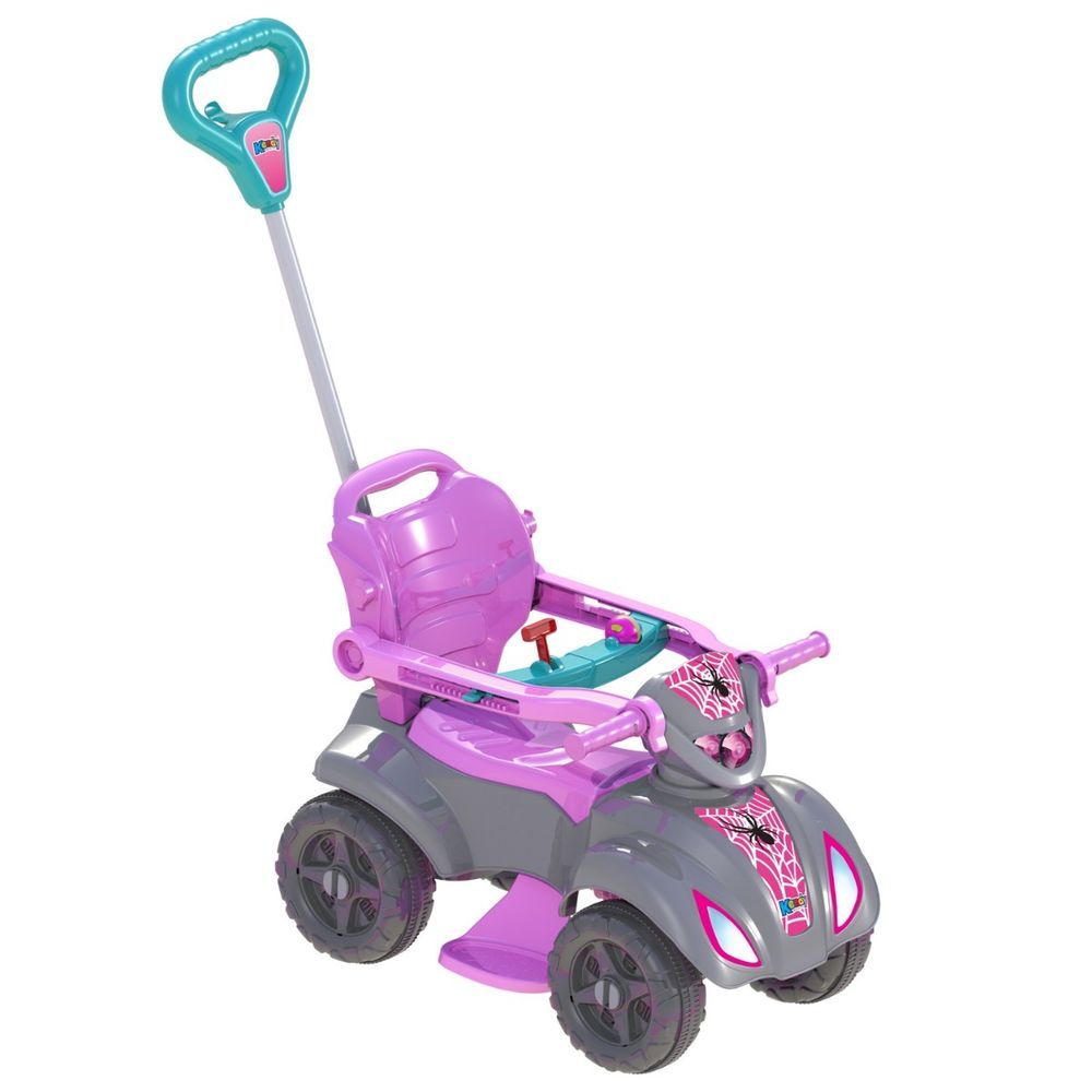 Carrinho de passeio Quadriciclo Infantil Baby  - Rosa Azul Cinza