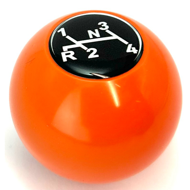 Bola de Câmbio Bolinha Manopla Sinuca 4 Marcha Laranja Fusca Kombi Brasília Variant TL