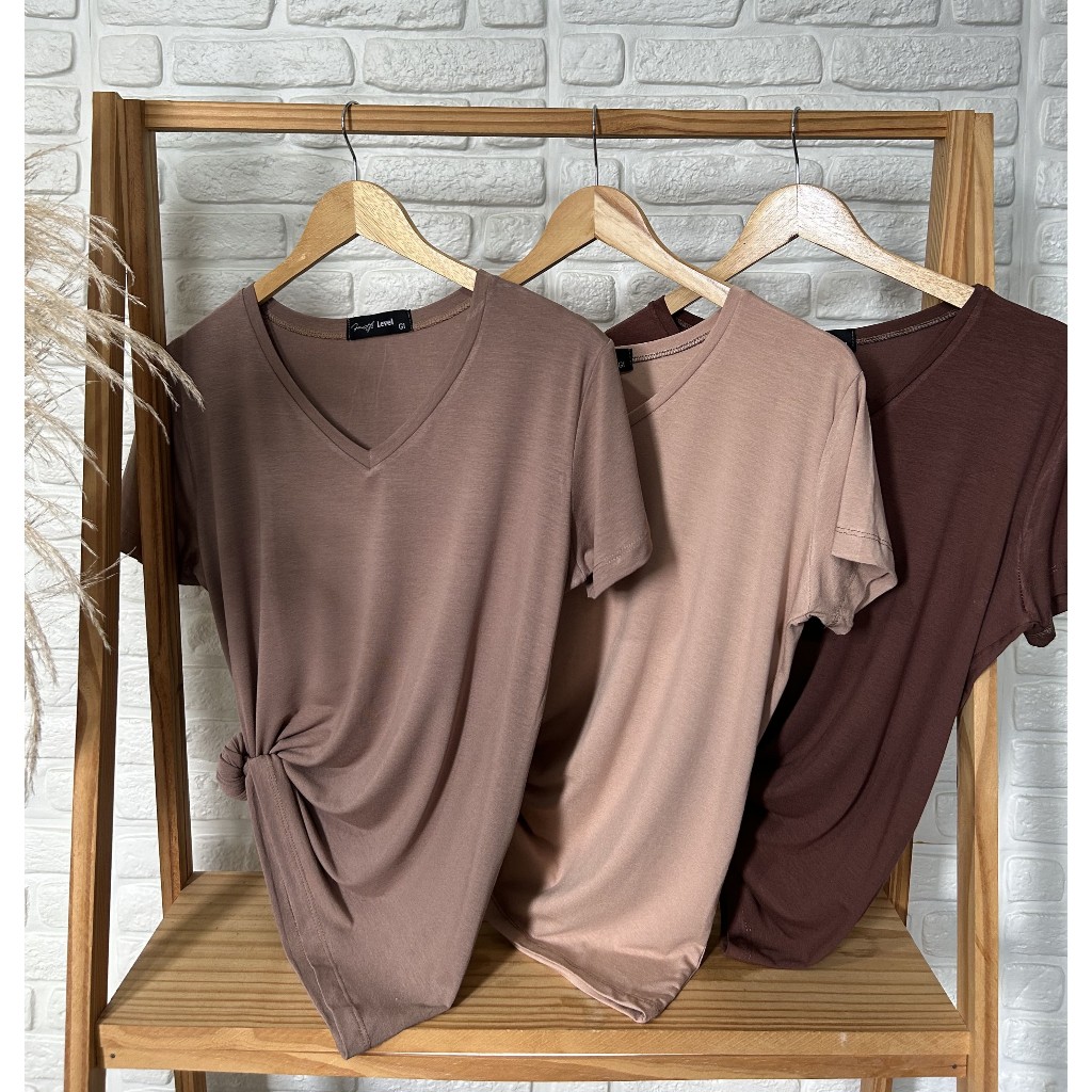 Blusa Feminina Gola V Viscolycra - Comprar com Melhor Preço em Blusas