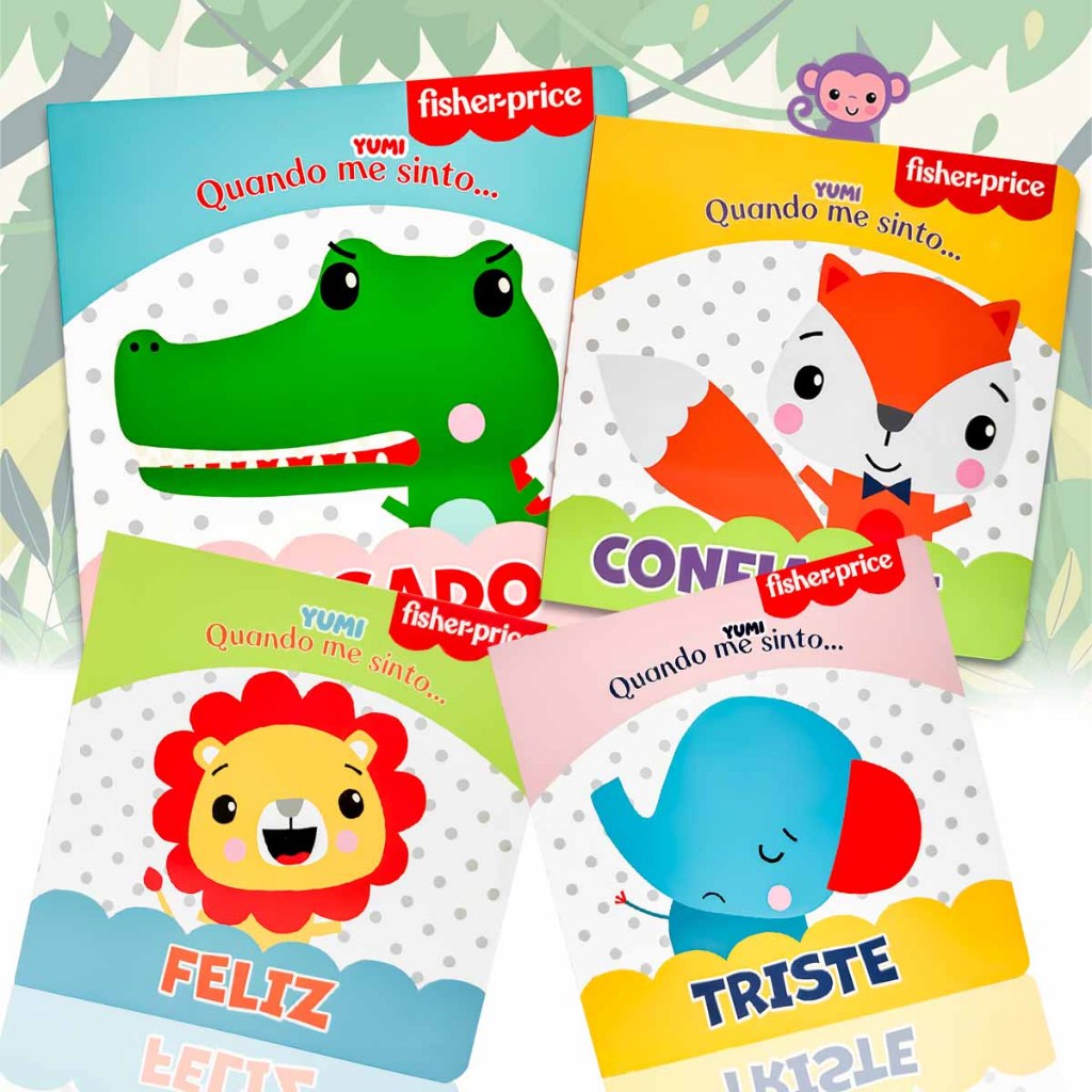 Livro Infantil Para Bebês Descobrindo As Emoções Sentimentos Fisher-Price - Ajude Seu Filho a Entender as Emoções