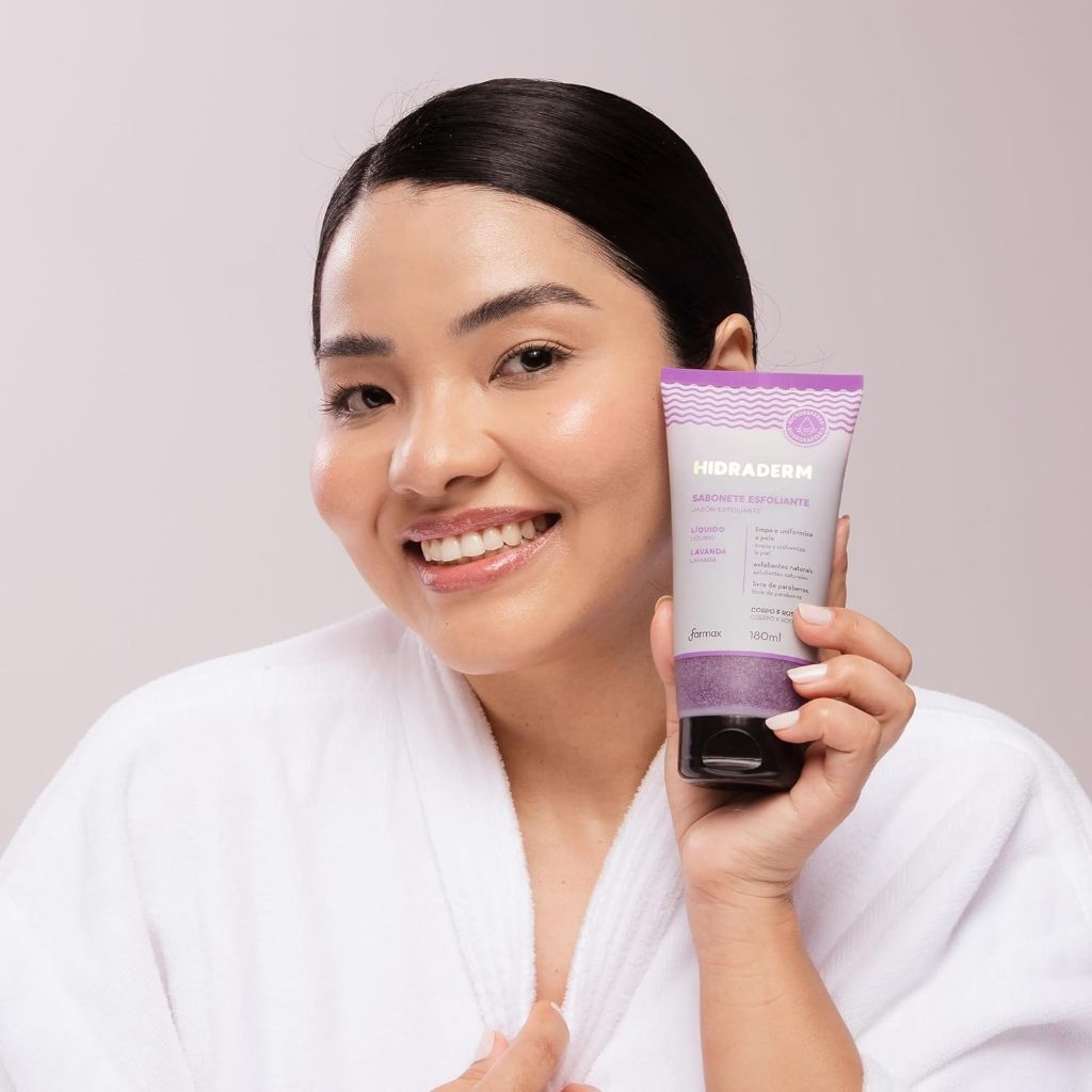 Sabonete Liquido Esfoliante Lavanda Hidraderm 180ml — imagem 2 de 2