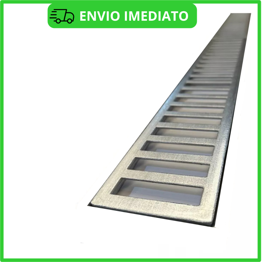 ralo linear 6x48cm grelha em alumínio ( somente a grelha )  rr grelhas em Oferta na Shopee
