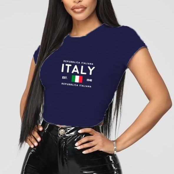 Camiseta Camisa Babylook babytee blusinha colada confortavel estilosa lançamento estampada ITALY