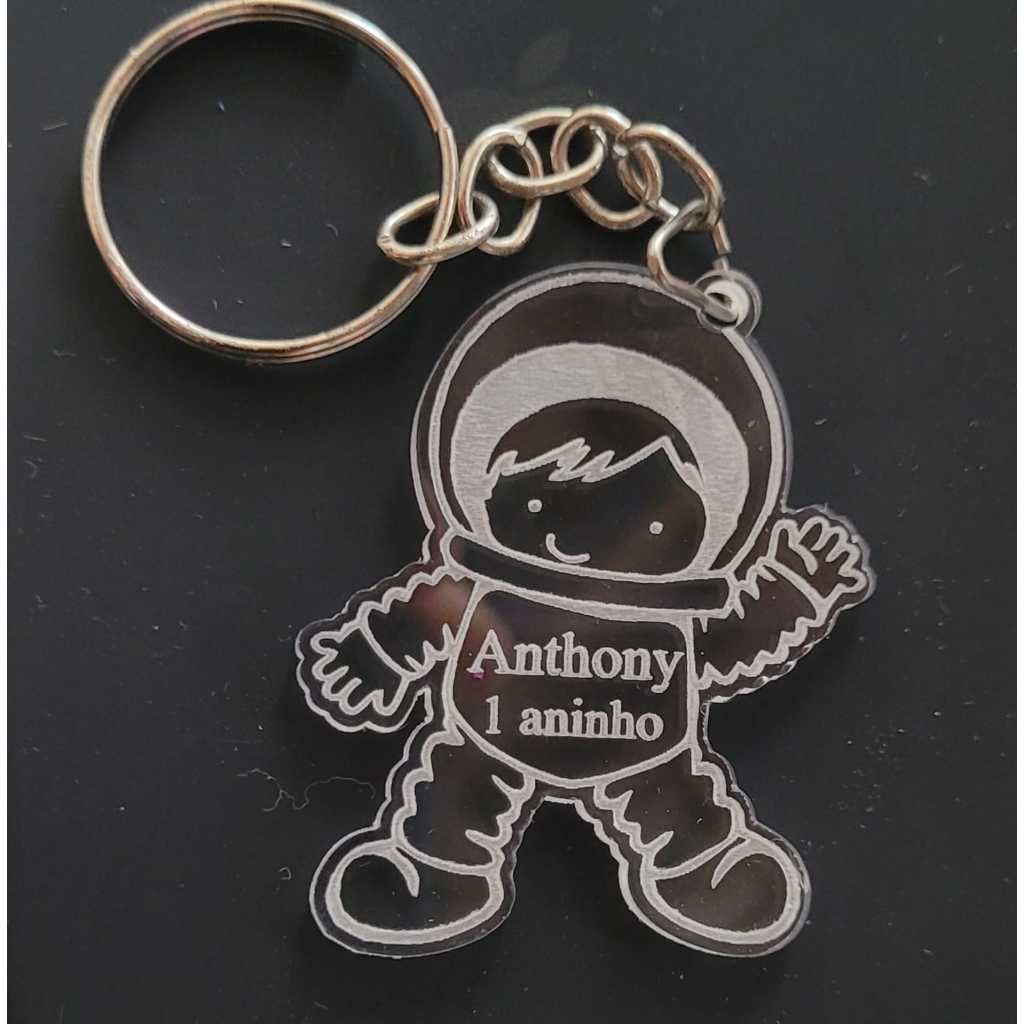 LEMBRANCINHA CHAVEIRO ASTRONAUTA PERSONALIZADO - CHAVEIROS ANIVERSARIO - CHA DE BEBE - MATERNIDADE